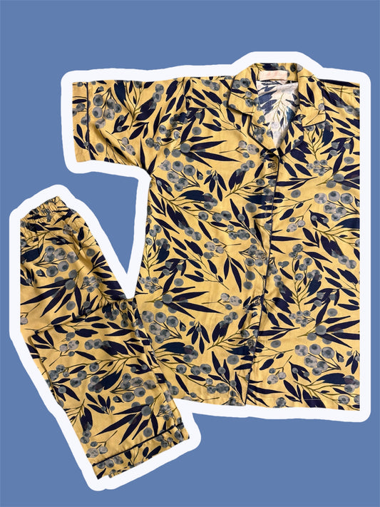 BERRY GROVE PRINT LINEN PJS